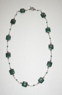 Malachite Bead Necklace