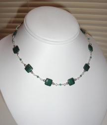 Malachite Bead Necklace