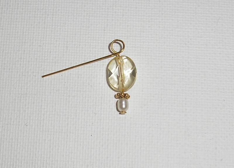 Citrine Bead Earrings