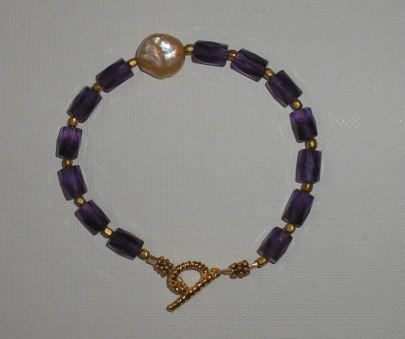 Amethyst and Pearl Necklace