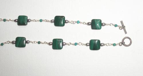 Malachite Bead Necklace