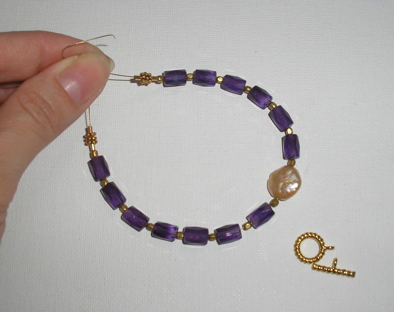 Amethyst and Pearl Necklace