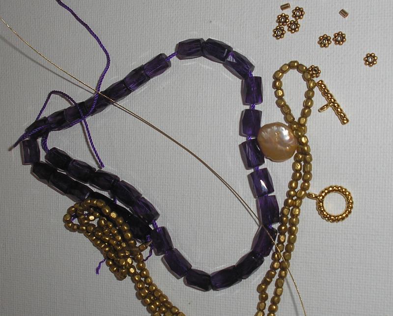 Amethyst and Pearl Necklace