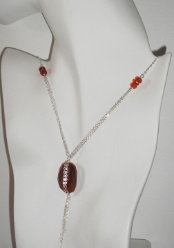 Carnelian Nugget Pendant