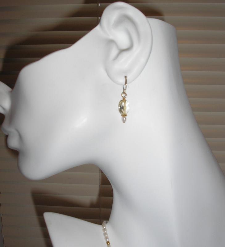 Citrine Bead Earrings