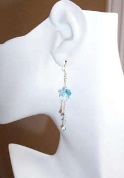 Crystal Flower Earrings