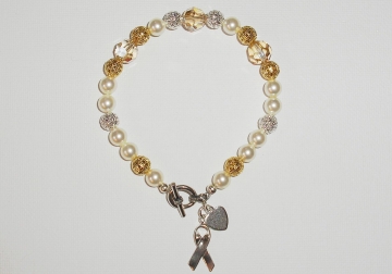 Gold and silver Awareness Bracelet