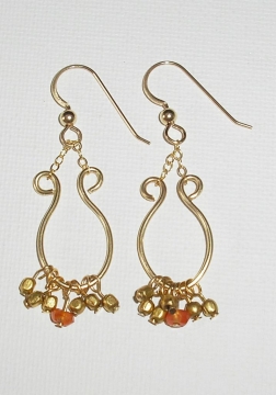 Gold Wire Earrings