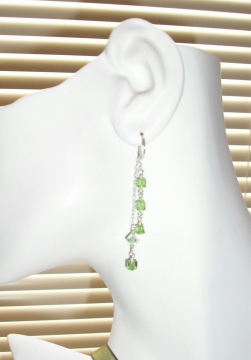 Dangling Chain Crystal Earrings Project