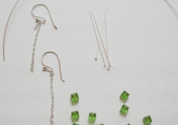 Dangling Chain Crystal Earrings Project