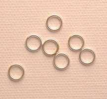 Photo of jump rings for making jewelry