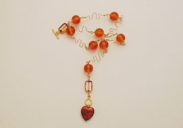 Lampwork and Wirework Necklace Project Lampwork and Wirework Necklace Project
