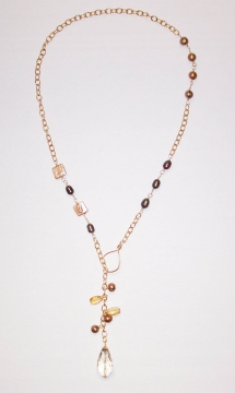 Link Chain Necklace Project Lemon Quartz Lariat