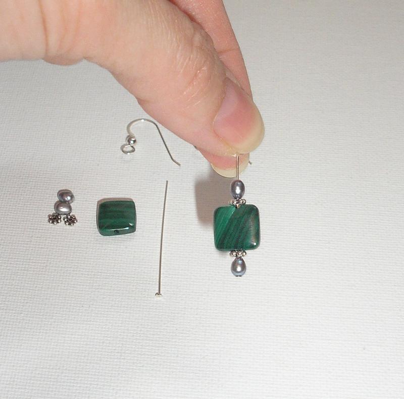 Malachite Earrings