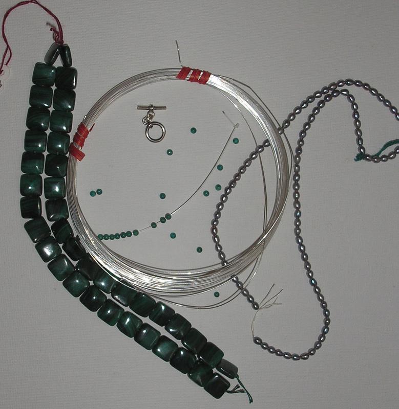 Malachite Bead Necklace