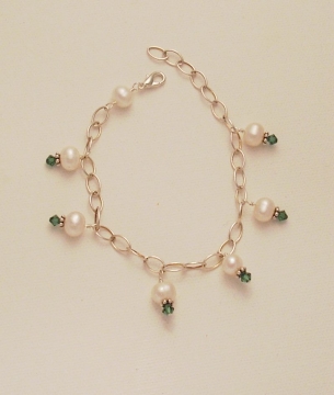 Pearl and Crystal Bracelet Project