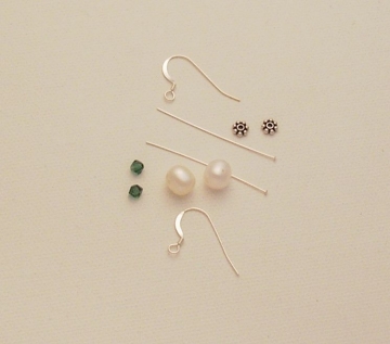 Pearl and Crystal Earrings Project