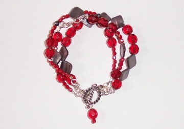 red crystal bracelet