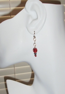 Red Crystal Earrings