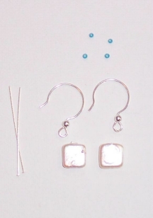 Square Pearl Earrings