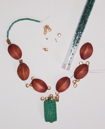 Link Chain Necklace Project Wood Bead Necklace