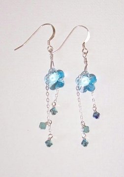 Crystal Flower Earrings