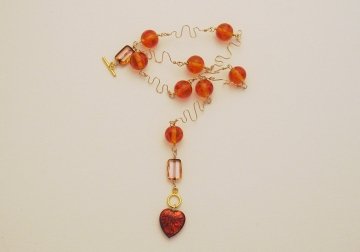 Lampwork and Wirework Necklace Project Lampwork and Wirework Necklace Project