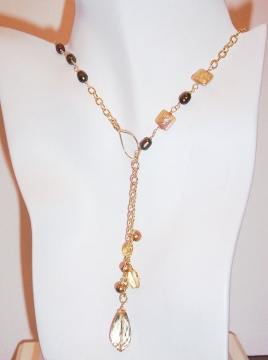 Link Chain Necklace Project Lemon Quartz Lariat