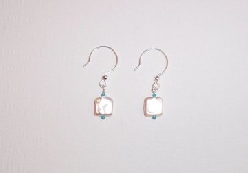 Square Pearl Earrings