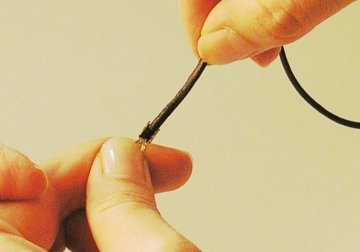 How to finish jewelry cord ends 