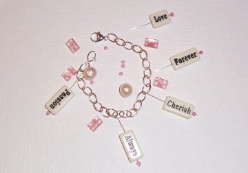 Word Bead Charm Bracelet Project